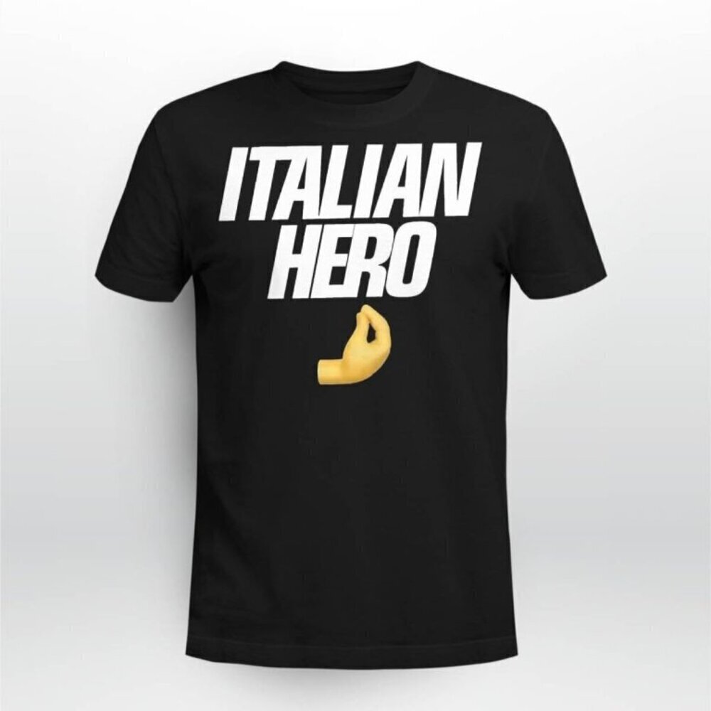 Italian Hero T-Shirt Funny Meme Graphic Fan Gift Tee For Food Lovers